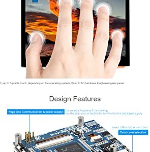 Waveshare 3.5inch HDMI LCD, Compatible with Raspberry Pi 5/4B/3B/Zero/Zero W/Zero 2W/Pico/Pico W/Pico WH, Capacitive Touch IPS LCD Display, 640×480, Audio Jack