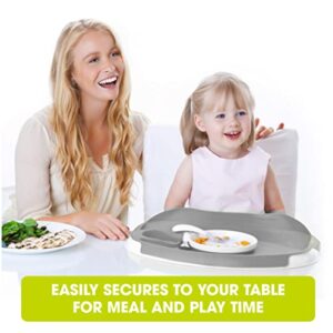 Ginsey Tidy Table Activity and Meal Tray, Grey - Portable Meal Tray, Activity Tray, Kids Activity Tray