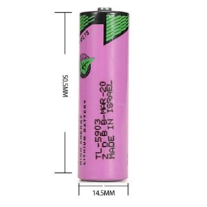 Zivases 10-Pack 3.6V 2400mAh TL-5903/S iXtra Series AA Lithium Battery for Tadiran TL-5903 TL-5104 SL-360 S7-400 ER14500 ER14505 TL-2100 6ES7971-0BA00, CNC Machine, PLC Machine, etc.