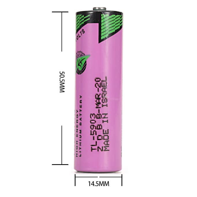 Zivases 10-Pack 3.6V 2400mAh TL-5903/S iXtra Series AA Lithium Battery for Tadiran TL-5903 TL-5104 SL-360 S7-400 ER14500 ER14505 TL-2100 6ES7971-0BA00, CNC Machine, PLC Machine, etc.