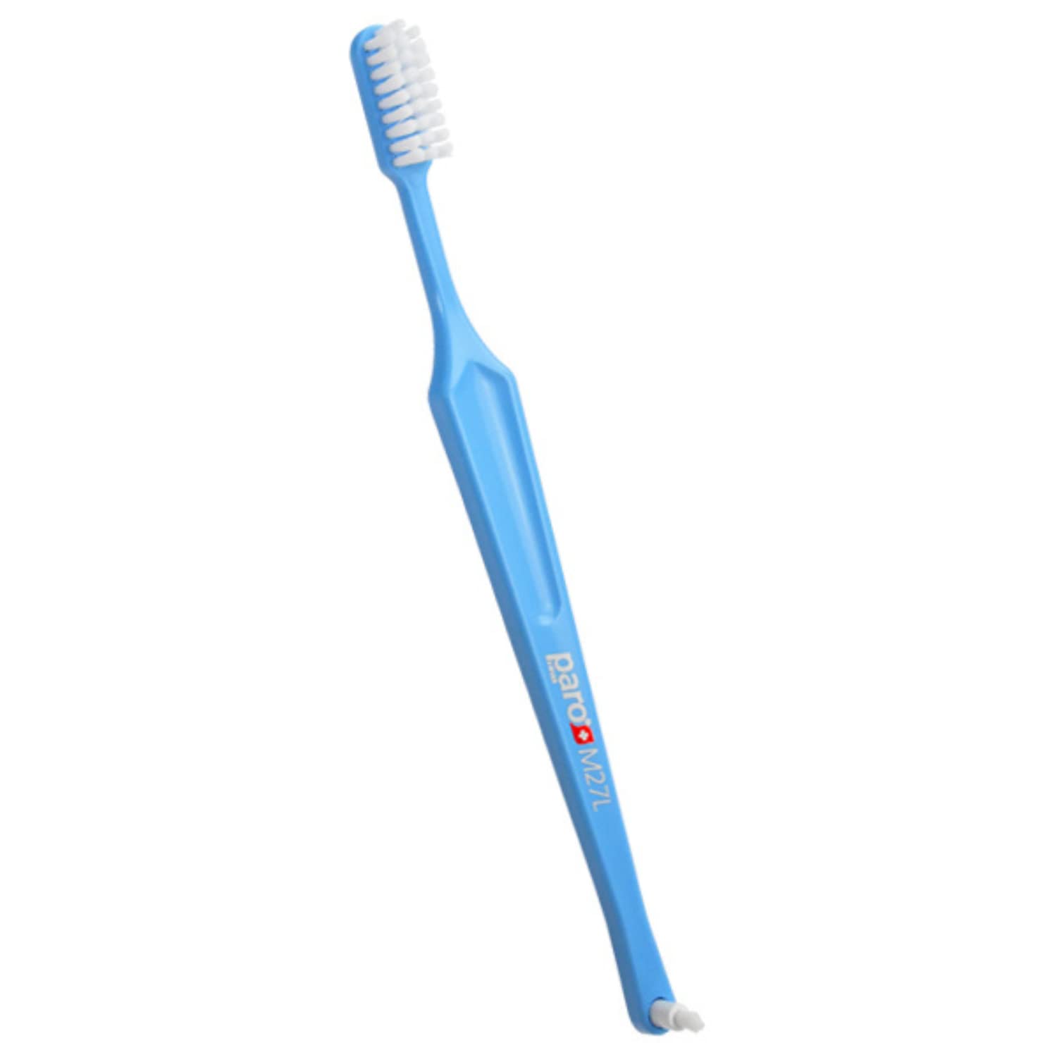 Paro M27L Toothbrush #738 | Small Brush Head Toothbrush with Medium Bristles and Exchangeable Inter Space F (Blue)