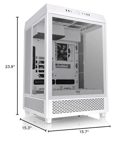 Thermaltake Tower 500 Snow Edition Vertical Mid-Tower Computer Chassis Supports E-ATX CA-1X1-00M6WN-00