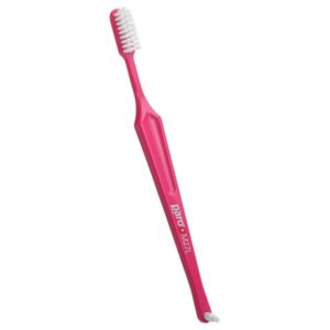 Paro M27L Toothbrush #738 | Small Brush Head Toothbrush with Medium Bristles and Exchangeable Inter Space F (Blue)