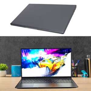 Shanrya HD Laptop, Fingerprint Reader Large Memory Quad Core Numeric Keypad 15.6in IPS Laptop LED Keyboard Backlight 15.6in IPS for Home