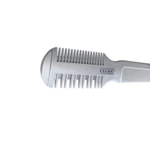 Facón Professional Hair Razor Comb Cutting Styling Thinning Texturizing Double Edge Shaper Razor + 10 Replacement Blades