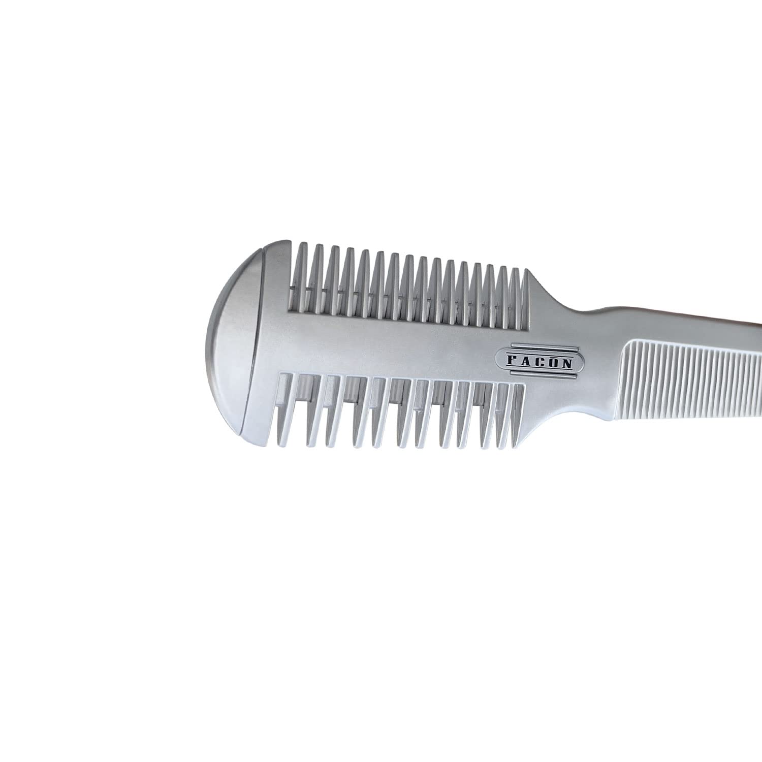 Facón Professional Hair Razor Comb Cutting Styling Thinning Texturizing Double Edge Shaper Razor + 10 Replacement Blades