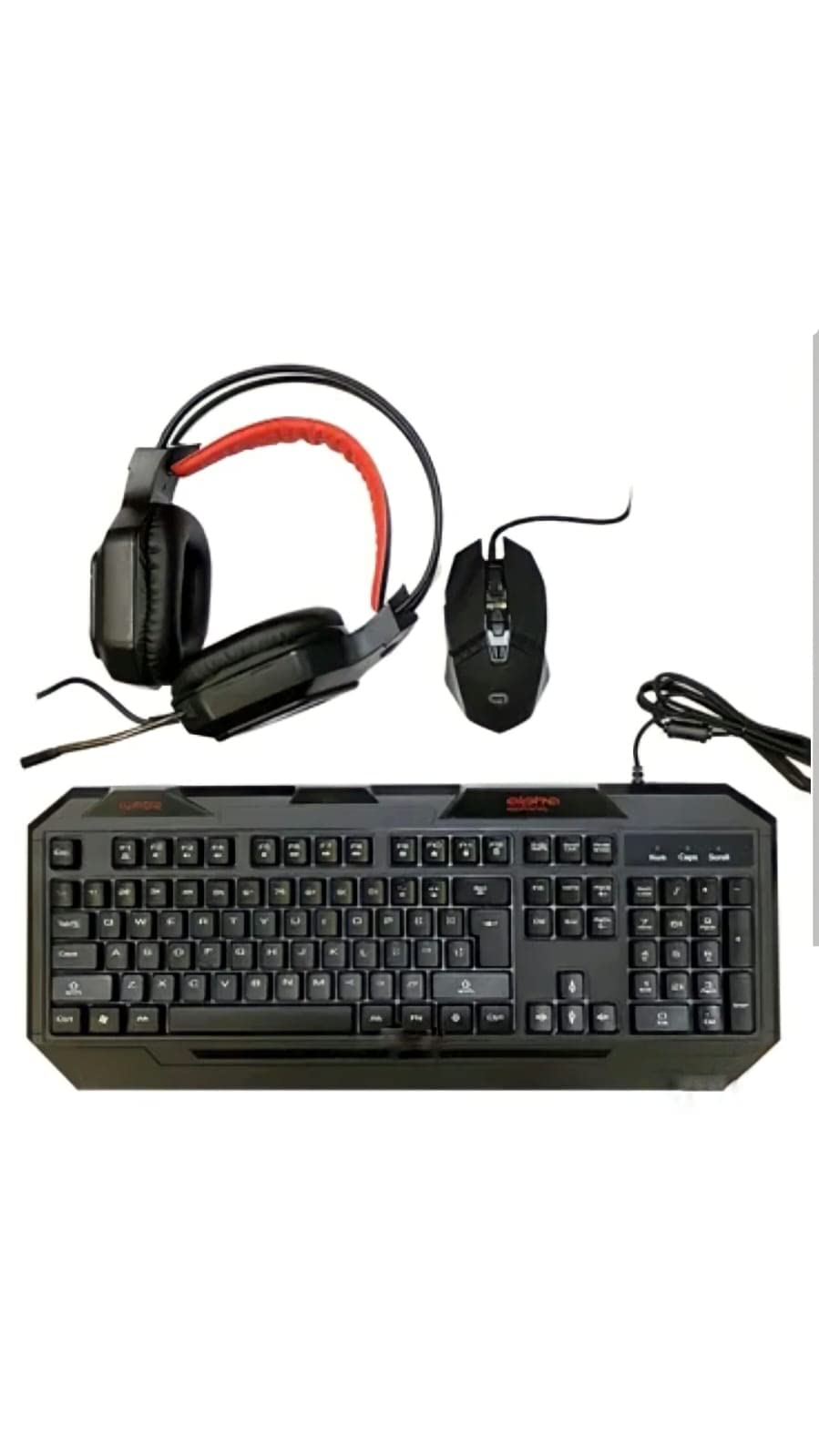 Tzumi 3 - Piece Gaming Combo Mouse Keyboard and Headset