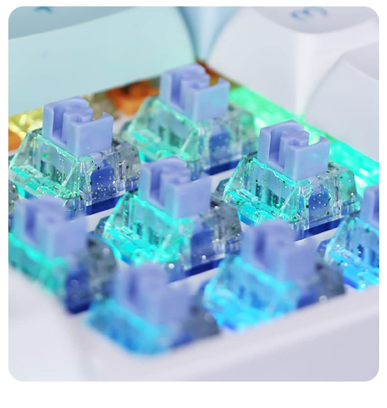 KAILH Starry Sky Switch Box 5 Pin Mechanical Switches High Transparency for Gaming Keyboard Linear (10pcs)