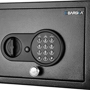 BARSKA AX13762 Top Opening Keypad Security Home Drawer Safe,Black, 0.21 Cu Ft