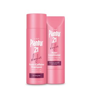 plantur 21#longhair shampoo (6.76 fl oz) and conditioner (5.92 fl oz) set nutri-caffeine long hair system with keratin and biotin: strengthen and nourish