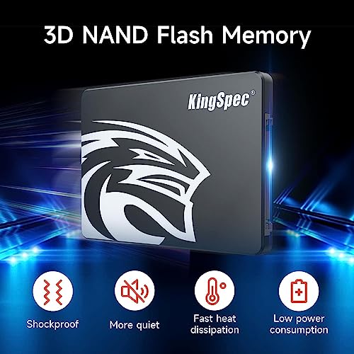 KingSpec 1TB 2.5" SATA SSD, SATA III 6Gb/s Internal Solid State Drive - 3D NAND Flash TLC, Compatible with Desktop/Laptop/All-in-one(P3,1TB)