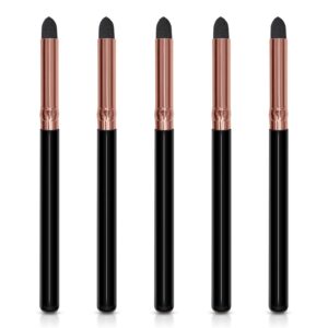 uorpoto eyeliner smudge brush pointed pencil stick set,5pcs professional sponge blending makeup tool for eyeshadow eyebrow reusable tip applicator