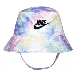 nike infant/little kids tie dye bucket hat (t_d(7a2942-p85)/w, 12-24 months)