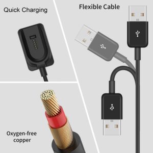 Charge Adapter Cable for Plantronics Voyager Legend Wireless Headset, Replacement USB Charging Power Cord, Voyager Legend Accessories Charging Block (Black, 3.3ft/1m)