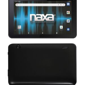 Naxa Electronics NID-7022 Android 11 Tablet with 7” HD TN Screen and Pouch 1.6 GHz Quad Core Processor, 2GB Ram, 16GB Storage, Front and Rear Cameras, Speaker and Microphone, Black