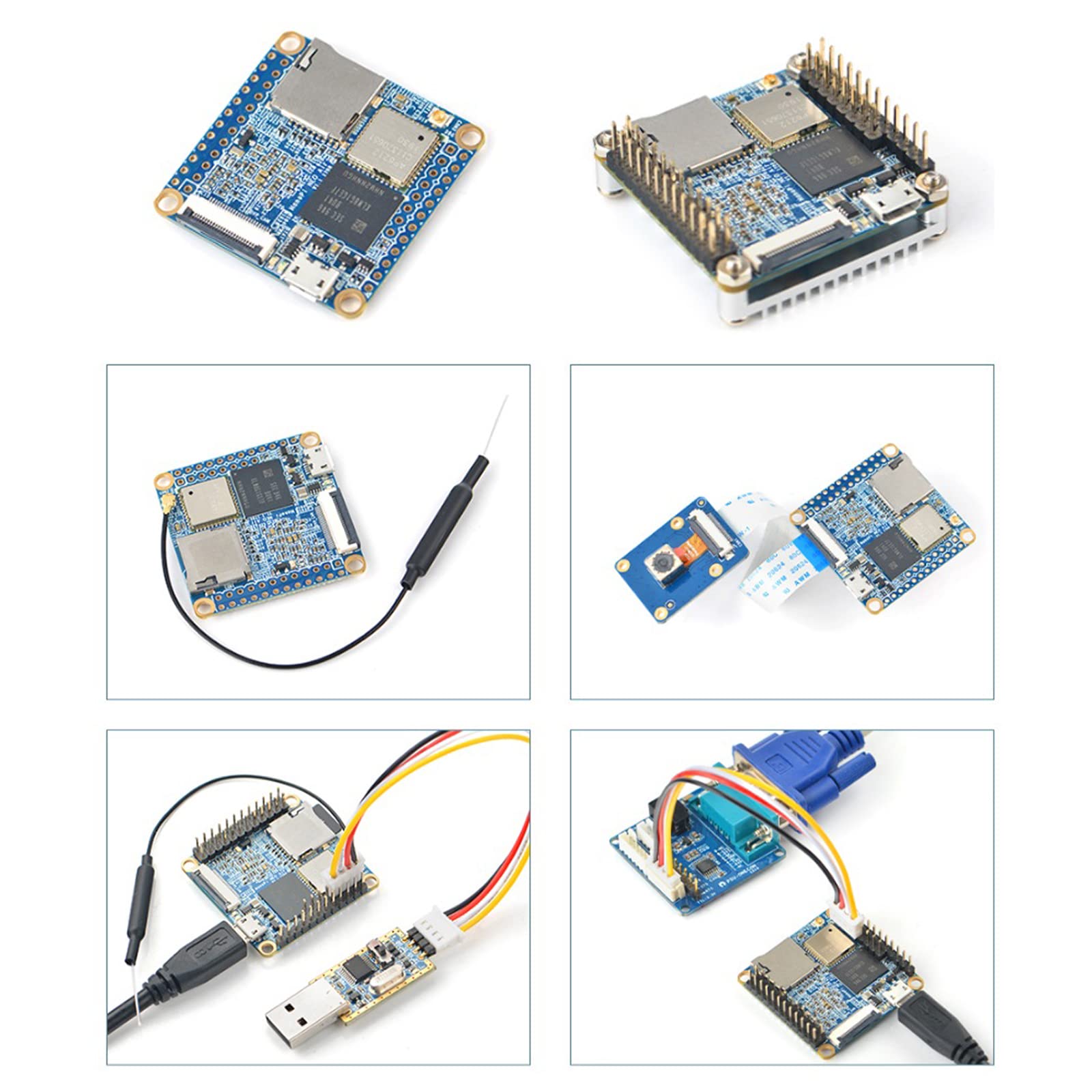 NanoPi NEO Air Open Source Quad-core Cortex-A7 1.2GHz Allwinner H3 Single Board Computer DDR3 WiFi & Bluetooth 4.0 Run Ubuntu Core and U-Boot(512MB RAM+8GB eMMC)