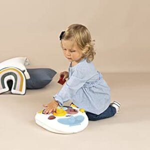 Little Smoby Baby Walker by Smoby Detachable Activity Play Board Baby’s First Doll Pushchair Toy Grows with The Child from Activity Board to Walker with Fun Colours, Actions and Sound, 7600140304