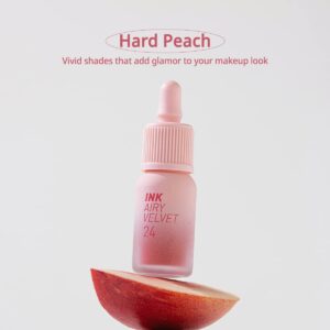 Peripera Ink Airy Velvet Lip Tint, Liquid Lip (0.14 fl oz, 024 HEAVENLY PEACH)