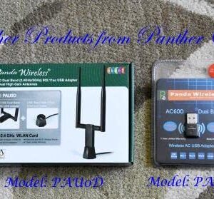 Panda Wireless® PAU0D AC1200 Wireless AC USB Adapter w/Dual Antennas - Windows 7/8/10/11/2019/2022, Chrome OS, Zorin, MXLinux, Mint, Ubuntu, Fedora, openSUSE, Rocky, Kali Linux and Raspbian