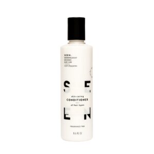 seen conditioner, fragrance free - non-comedogenic & sulfate-free hair conditioner- dermatologist-developed - safe for sensitive, eczema & acne prone skin