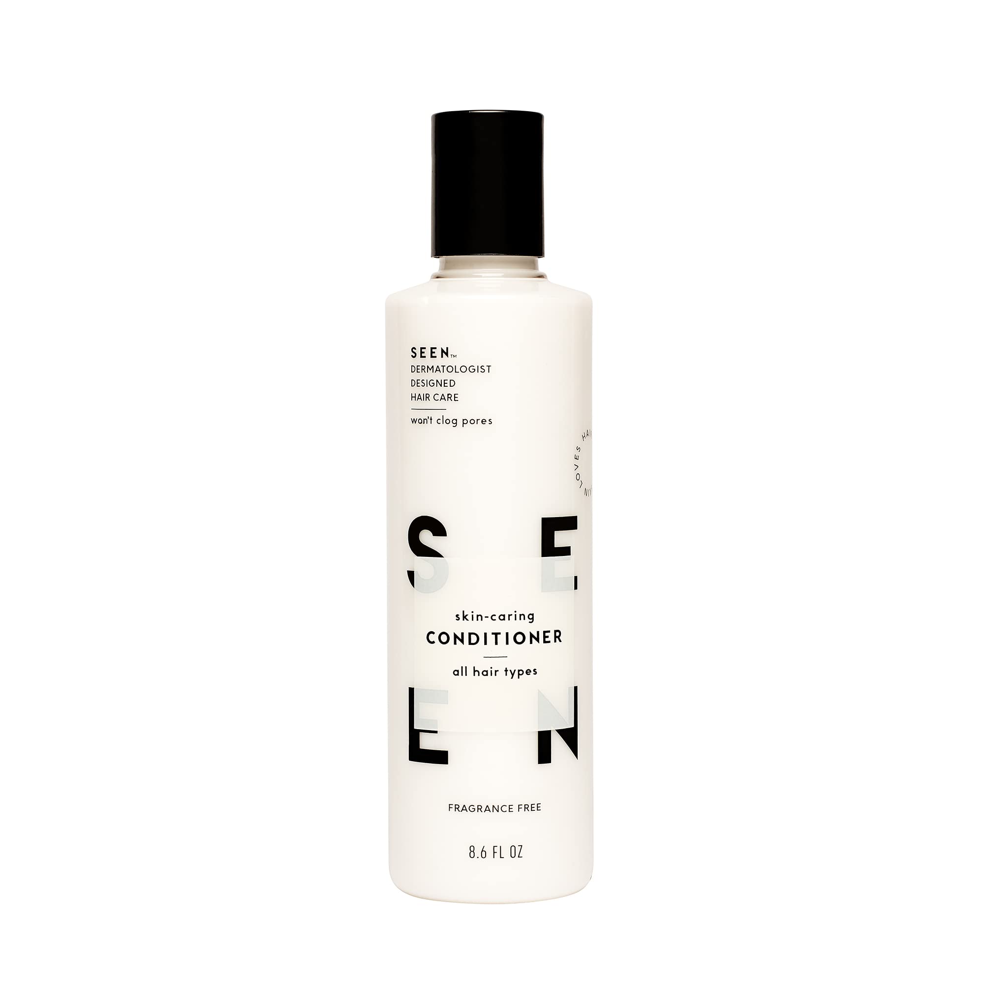 SEEN Conditioner, Fragrance Free - Non-Comedogenic & Sulfate-Free Hair Conditioner- Dermatologist-Developed - Safe for Sensitive, Eczema & Acne Prone Skin