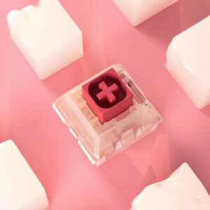 KAILH Official Store Pudding Box Switch 5 Pin Mechanical Switches High Transparency for Gaming Keyboard Linear (90pcs)