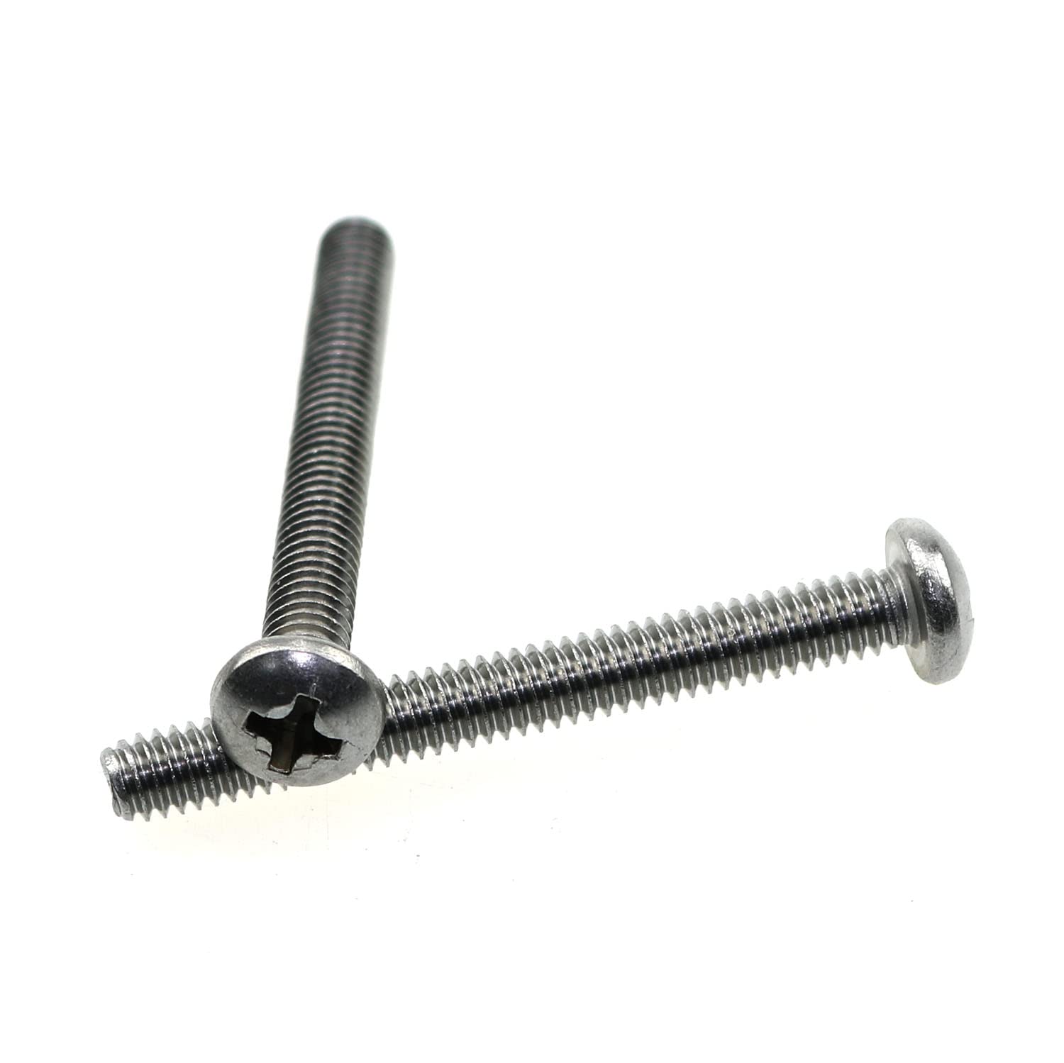 MEETOOT 35pcs #8-32 x 1-1/2inches Machine Screws Cross Recessed Pan Head Machine Screws Phillips Screws for Cabinet Drawer Knob Pull Handles