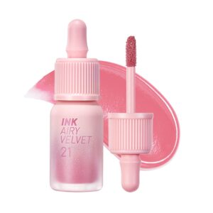 peripera ink airy velvet lip tint, liquid lip (0.14 fl oz, 021 fluffy peach)