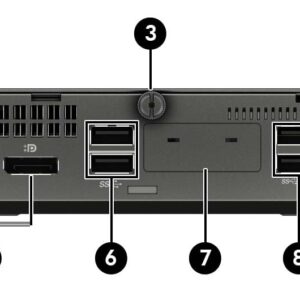 HP EliteDesk 705 G4 Mini Desktop Computer, AMD Quad-Core Ryzen 5 Pro 2400GE 3.2GHz, 8GB RAM, 256GB SSD, Windows 10 Pro (Renewed)