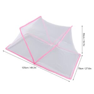 Shanrya Bed Net Tent, Crib Tent, Foldable Transparent Comfortable Sleeping Environment Lightweight Baby Net (49.2 X 26 X 22.4in)