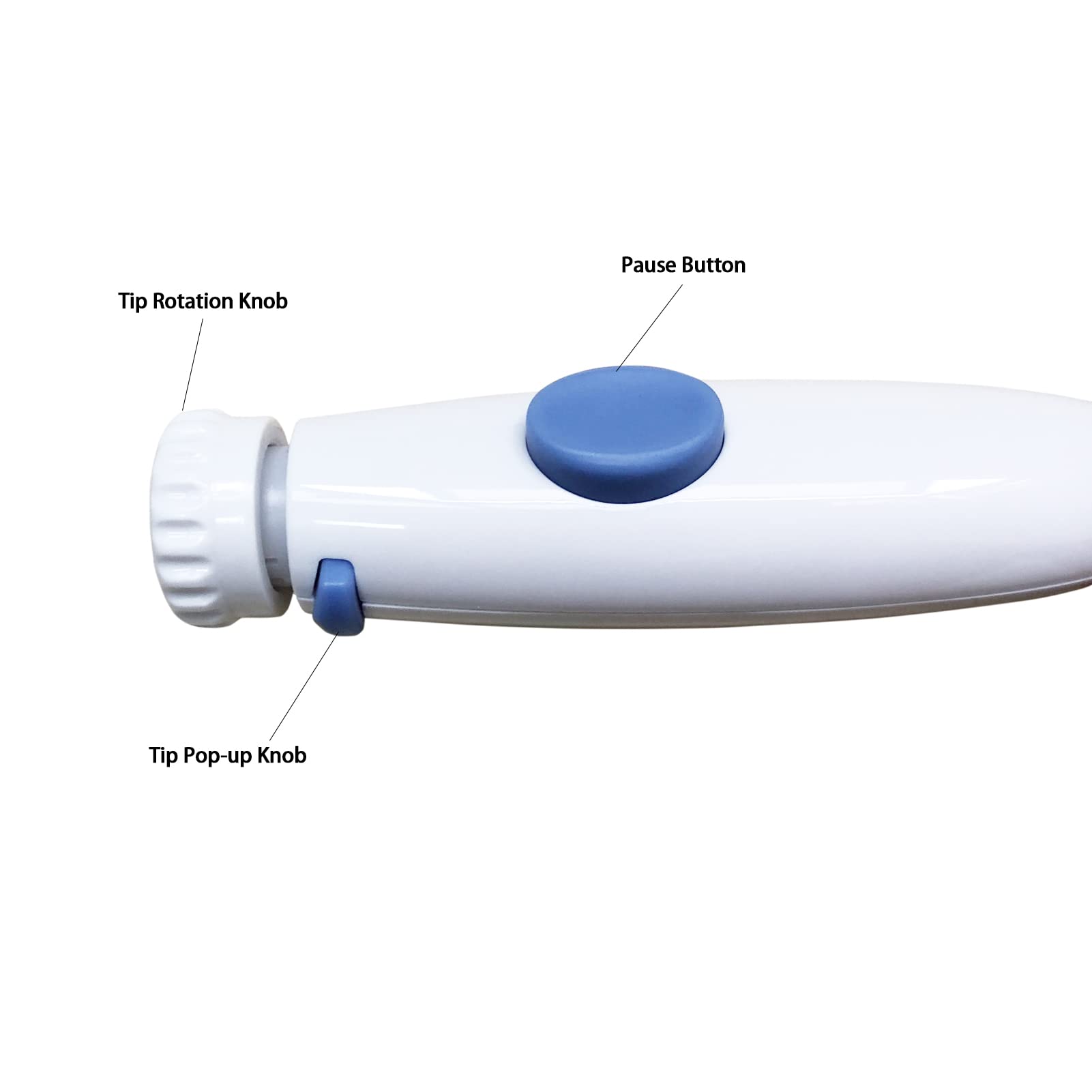 Handle Hose Replacement Parts Compatible for Waterpik WP-100 WP-660 WP-462, Water Flosser Accessories Tube Heads