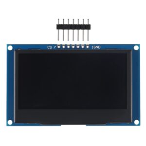 DWEII 2.4" 2.42 inch 128x64 OLED LCD Display Module SSD1309 7 Pin SPI/IIC I2C Serial Interface for Arduino UNO R3 DIY Electronic - White Light