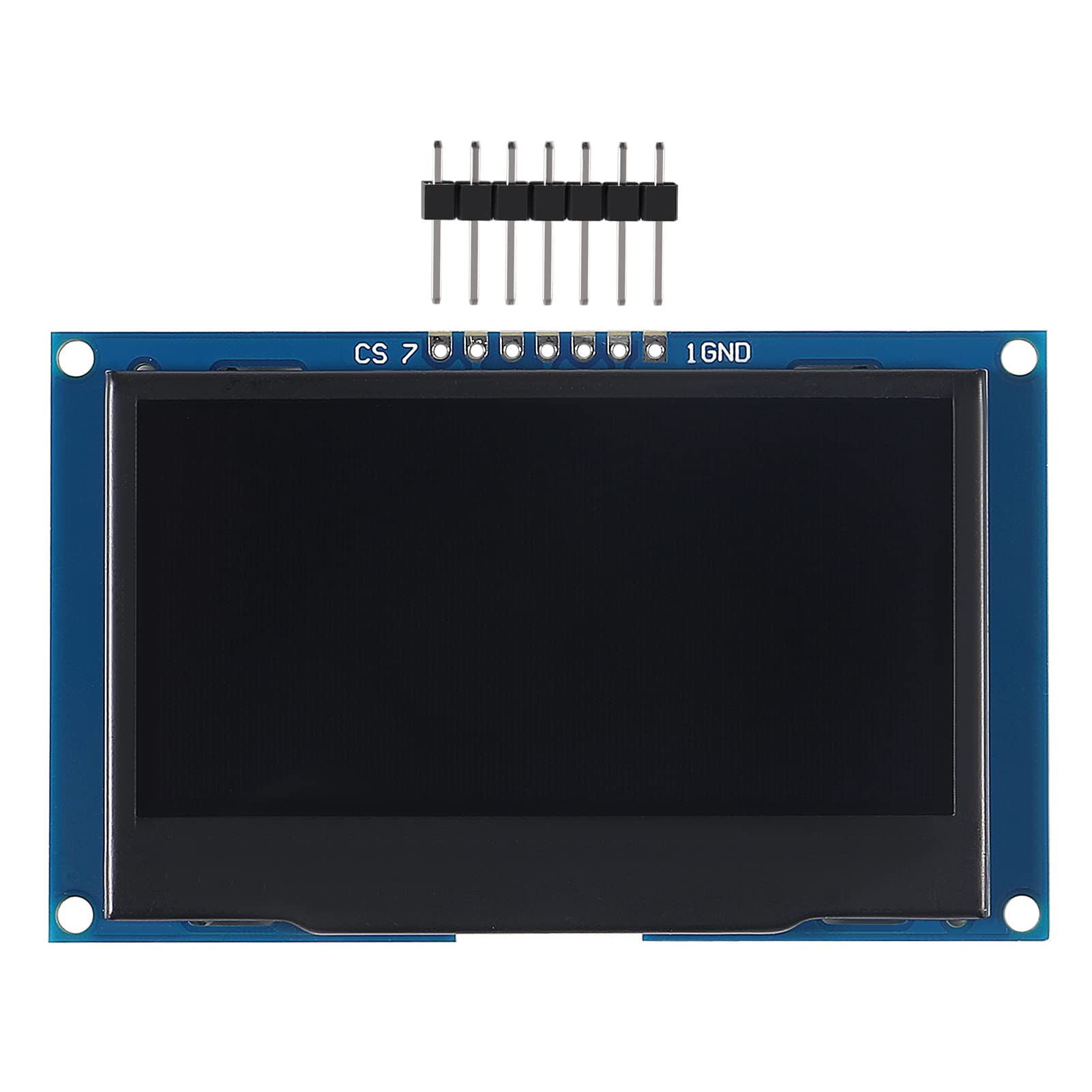 DWEII 2.4" 2.42 inch 128x64 OLED LCD Display Module SSD1309 7 Pin SPI/IIC I2C Serial Interface for Arduino UNO R3 DIY Electronic - White Light