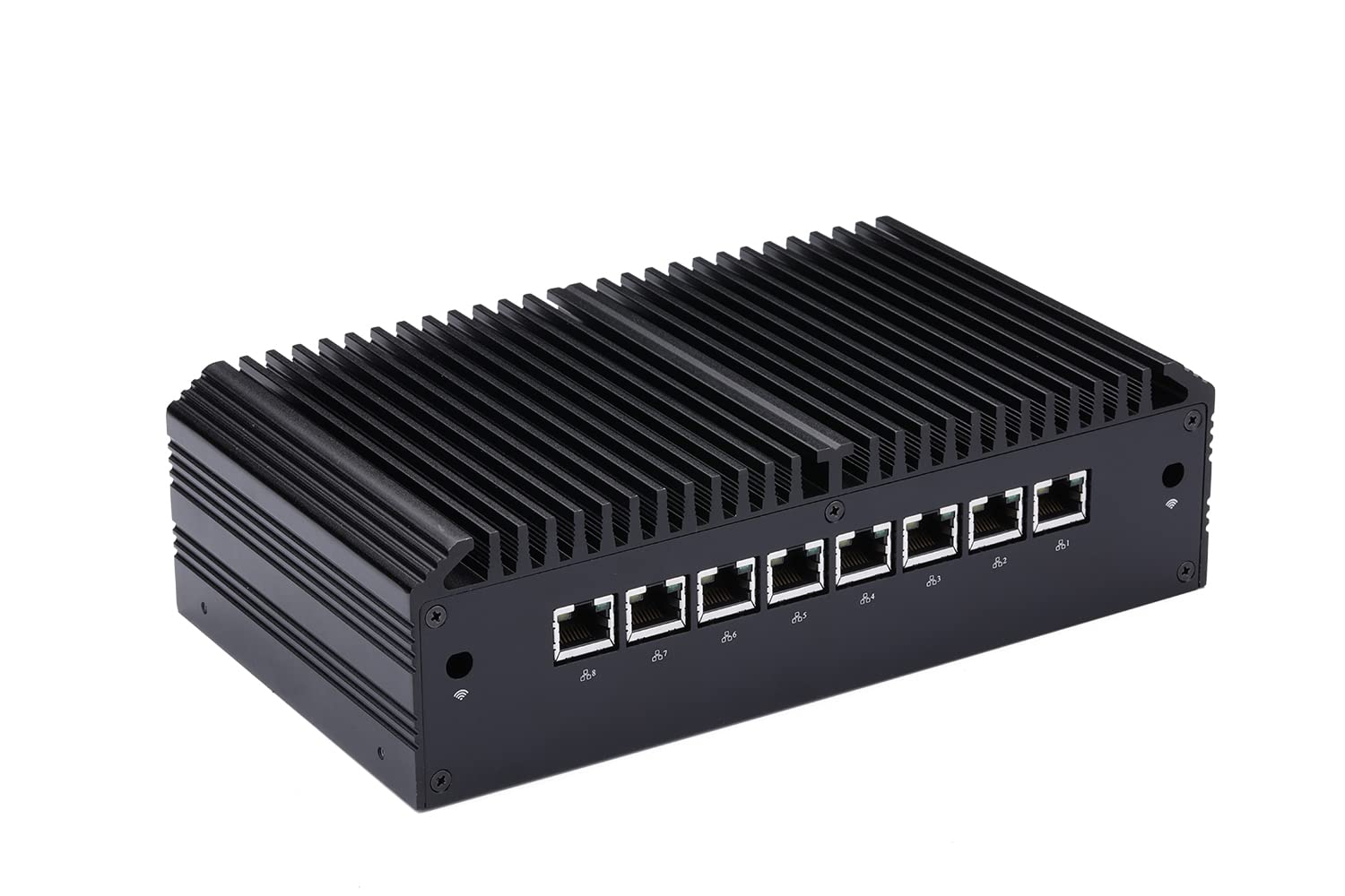 Qotom Q838GE 8 LAN Mini PC with Processor Intel Core 8130U Barebone Desktop Mini Computer