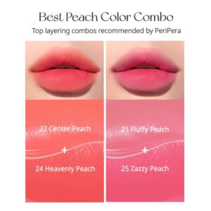 Peripera Ink Airy Velvet Lip Tint, Liquid Lip (0.14 fl oz, 024 HEAVENLY PEACH)