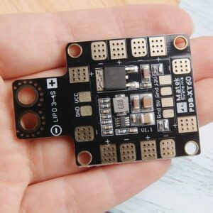 Acxico 2 pcs Drone Power Distribution Board XT60 3-4S 9-18V 5V 12V Output PDB