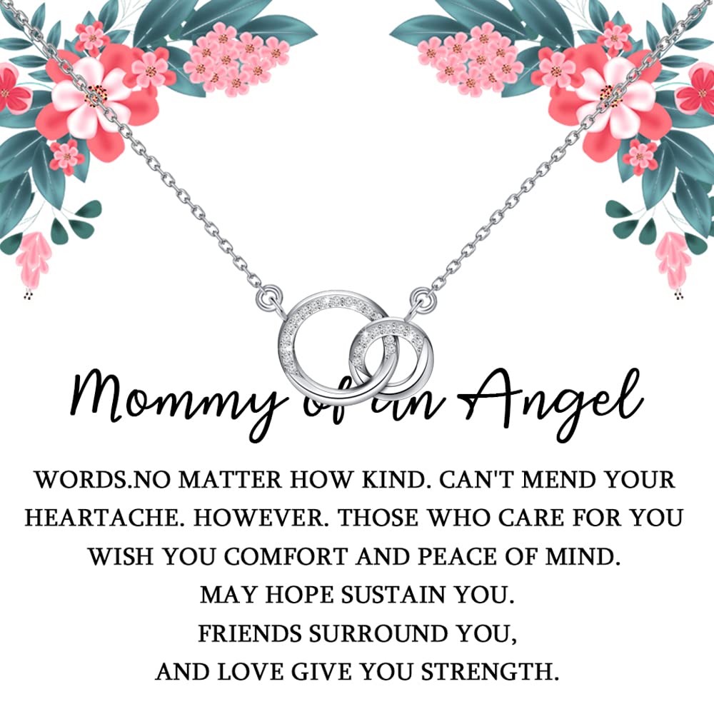 TGBJE Miscarriage Gifts Mommy Of An Angel Necklace Pregnancy Loss Memorial Gift For Mommy Remembrance Gift Sympathy Gift (mommy-angel)