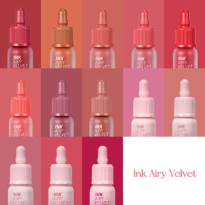 Peripera Ink Airy Velvet Lip Tint, Liquid Lip (0.14 fl oz, 024 HEAVENLY PEACH)