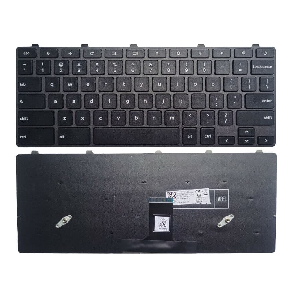 AKGIFT Laptop Replacement Keyboard Compatible for Dell Chromebook 11 3100 5190 00D2DT 0H06WJ US Layout