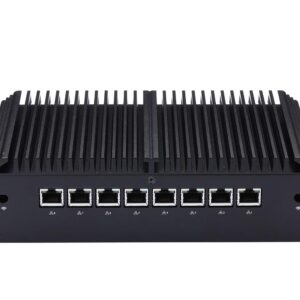 Qotom Q838GE 8 LAN Mini PC with Processor Intel Core 8130U Barebone Desktop Mini Computer