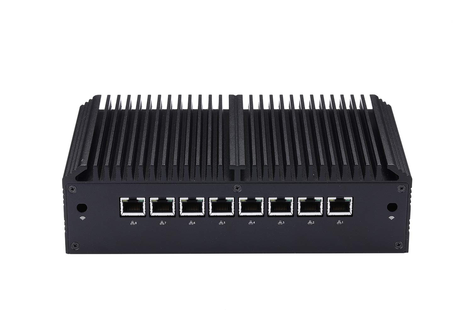 Qotom Q838GE 8 LAN Mini PC with Processor Intel Core 8130U Barebone Desktop Mini Computer