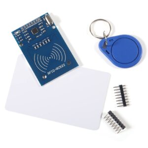 AITIAO 10Pcs RFID Kit Mifare RC522 RF IC Card Sensor Module MFRC-522 RFID Reader Module + Key Ring + S50 White Card for Raspberry Pi