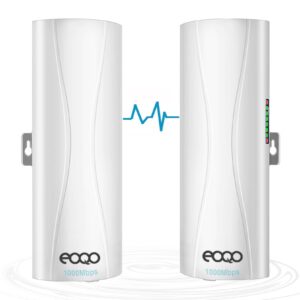 gigabit wireless bridge for starlink wifi extender - 1000mbps 5.8ghz point-to-point ethernet bridges with 16dbi antenna, 3km long range transmission - extending starlink home internet network 2-pack