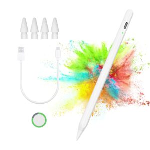 stylus pen for ipad,pencil with palm rejection,apple pencil for (2018-2022) ipad pro 11/12.9, ipad 9th/8th/7th/6th gen, ipad air 5th/4th/3rd gen, ipad mini 6th/5th gen-for painting sketching doodling