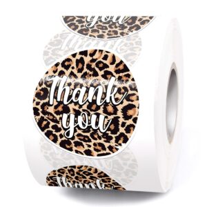 muminglong cute leopard print thank you small business stickers,thank you stickers,happy mail stickers,handmade stickers,small shop sticker,package stickers for small business, 500 pcs