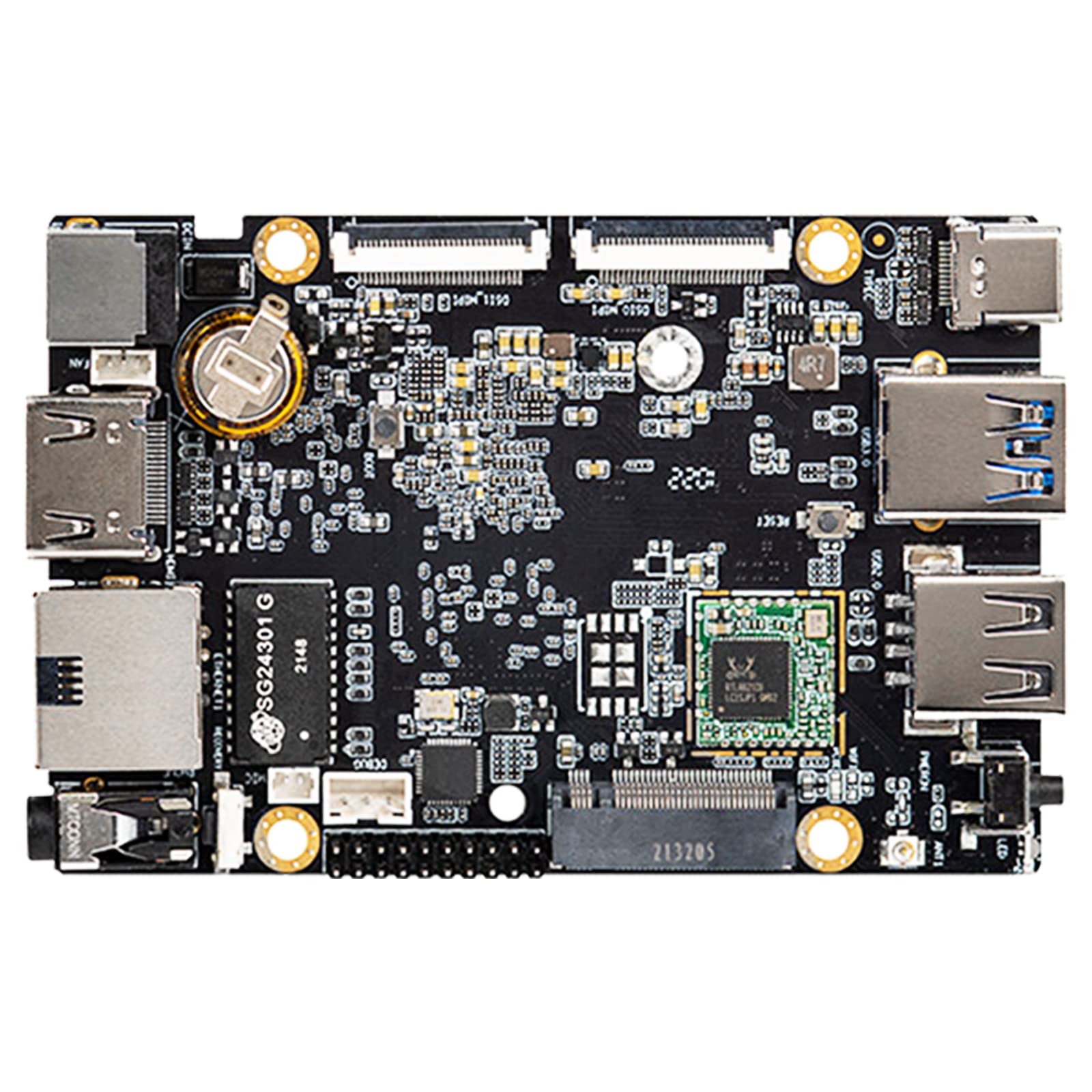 Firefly ROC-RK3588S-PC 8K AI Rockchip RK3588S Single Board Computer 16GB RAM LPDDR4 &128GB eMMC Storage Support UEFI Boot for AIoT Edge Computing