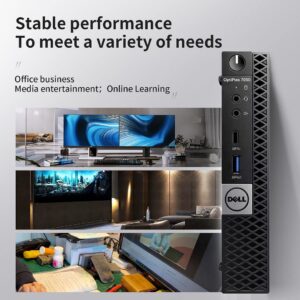 Dell Optiplex 7050 Micro Desktop PC, Intel Quad Core i5-6500T 2.50Ghz,16GB DDR4 New 1TB NVMe M.2 SSD, AX210 Built-in WiFi 6E Bluetooth 5.2 HDMI Windows 10 Pro Wireless Keyboard & Mouse (Renewed)