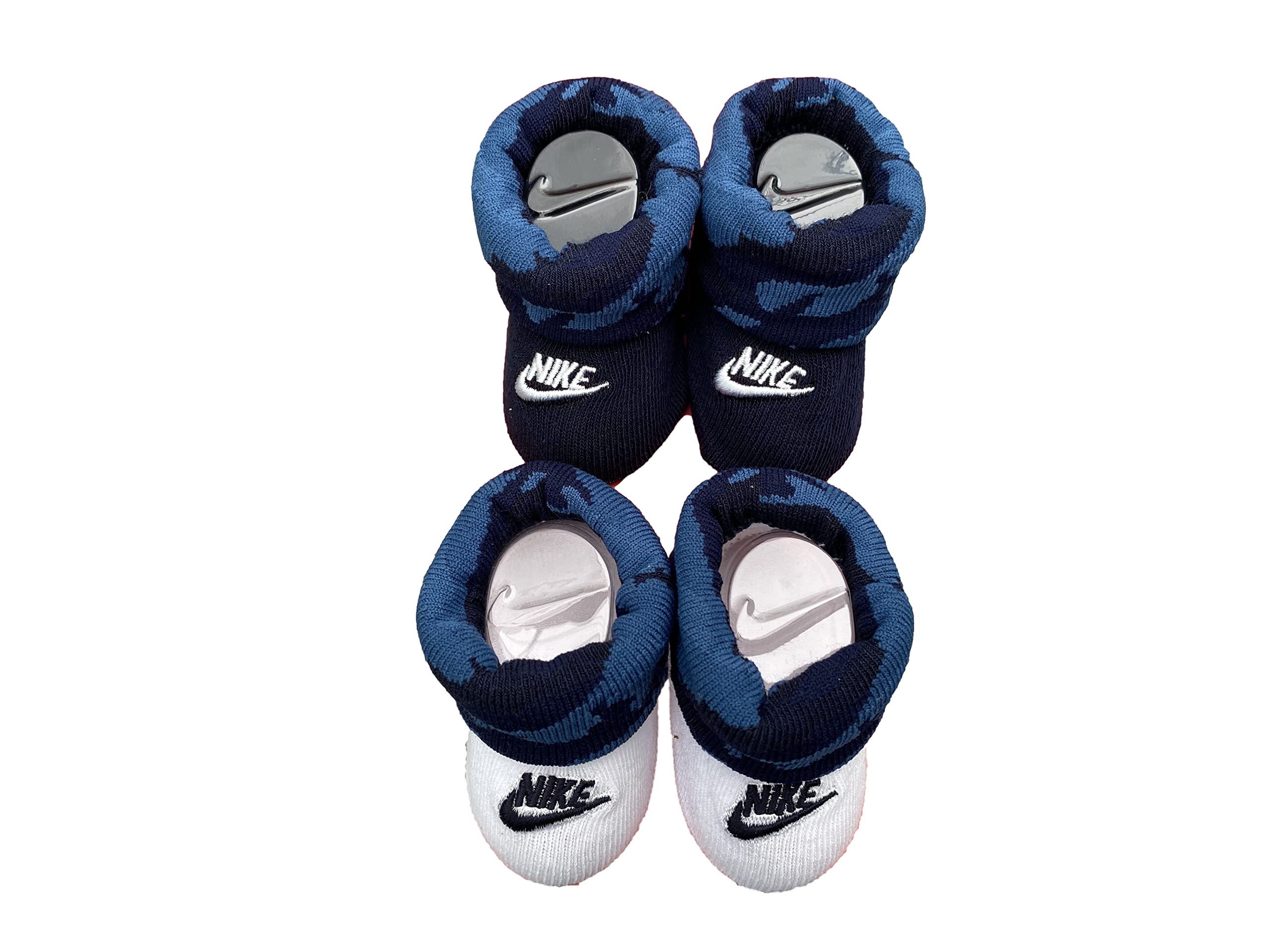 Nike Infant Baby Futura Booties 2 Pack (0-6 Months, White(NN0434-695)/O)