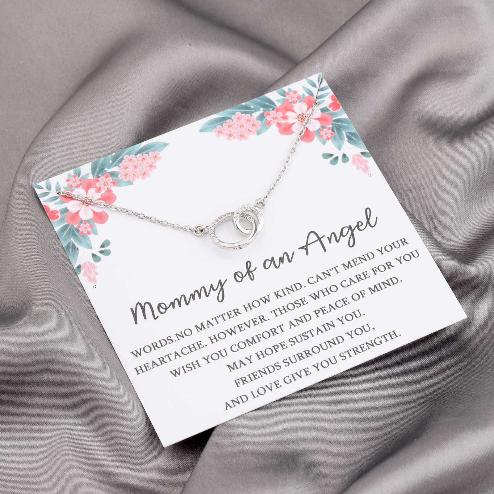 TGBJE Miscarriage Gifts Mommy Of An Angel Necklace Pregnancy Loss Memorial Gift For Mommy Remembrance Gift Sympathy Gift (mommy-angel)