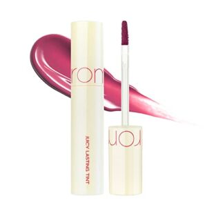 rom&nd juicy lasting tint 28 bare fig, vivid color, juicy & glossy finish, long-lasting, mlbb, moisturizing, highly-pigmented, clear & natural makeup, lip tint for daily use, k-beauty, 5.5g / 0.2 oz